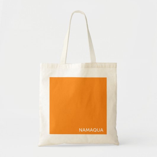 Oranje naam Namaqua Tote Bag (Voorkant)