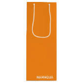 Oranje naam Namaqua Wijn Cadeautas (Voorkant)