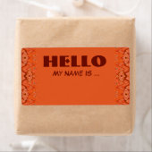 oranje naambadge etiket (Insitu)