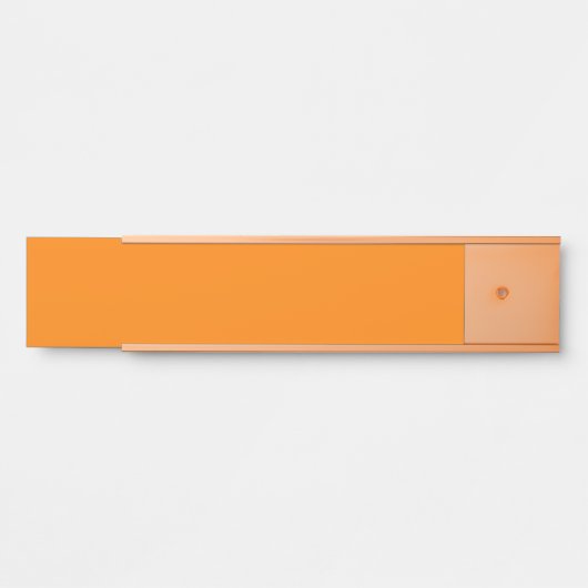 Oranje naambordje (Voorkant)