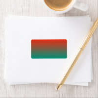 Oranje naar teal Ombre Design