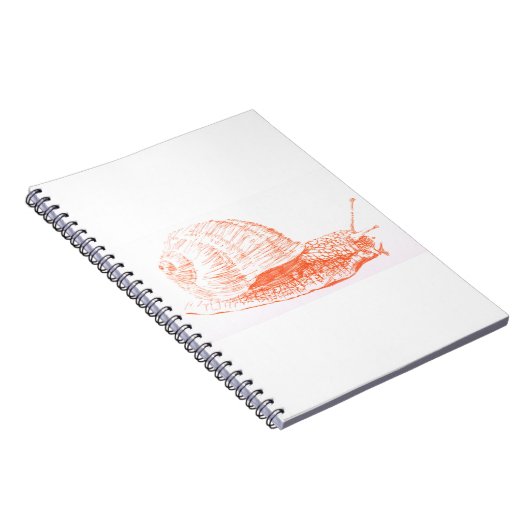 Oranje nageltekening notitieboek (Rechterzijde)