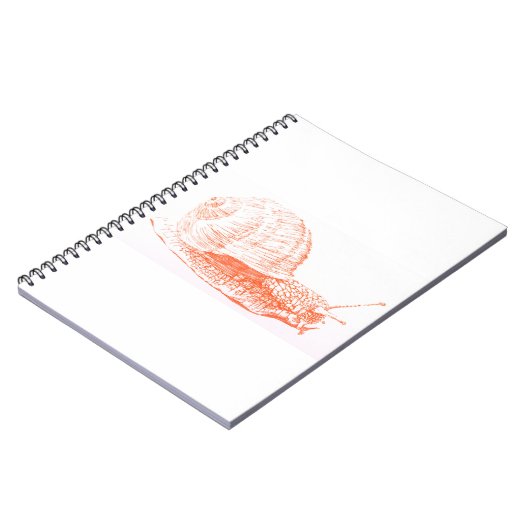 Oranje nageltekening notitieboek (Linkerzijde)