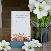 Oranje najaarsbloem van het pastel visitekaartje