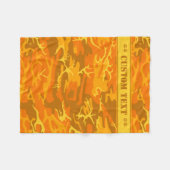 Oranje najaarscampagne met aangepaste tekst fleece deken (Voorkant (Horizontaal))