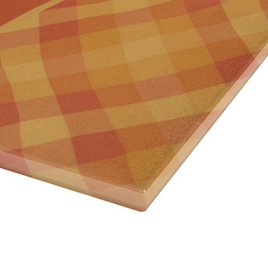 Oranje najaarse HERFST monogram familienaam Est. Snijplank (Hoek)