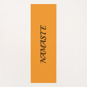 Oranje Namaste yogamat (Voorkant)