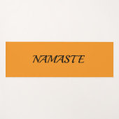 Oranje Namaste yogamat (Voorkant (horizontaal))