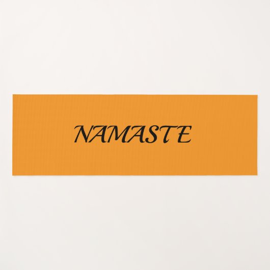 Oranje Namaste yogamat (Voorkant (horizontaal))