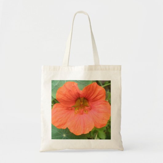 Oranje Nasturtium Canvas tas (Voorkant)
