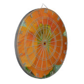 Oranje Nasturtium Flower Board Dartbord (Voorkant Links)