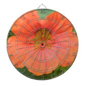 Oranje Nasturtium Flower Board Dartbord (Voorkant)