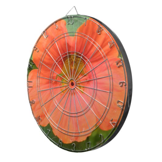 Oranje Nasturtium Flower Board Dartbord (Voorkant Rechts)