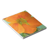 Oranje Nasturtium Vloerblok Notitieblok (Schuin)
