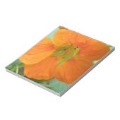 Oranje Nasturtium Vloerblok Notitieblok (Linkerzijde)