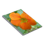 Oranje Nasturtiumventilator Notitieboek (Rechterzijde)