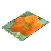Oranje Nasturtiumventilator Notitieboek (Linkerzijde)
