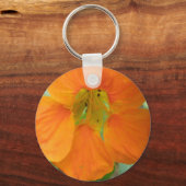  Oranje NasturtiumventilatorSleutelhanger Sleutelhanger (Voorkant)