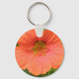Oranje NasturtiumventilatorSleutelhanger Sleutelhanger