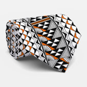 Oranje Native Sun en Regen Stropdas (Opgerold)