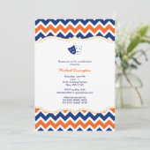 Oranje Navy Drama School Afstuderen Kaart (Staand voorkant)