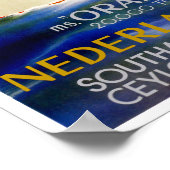 Oranje ~ Nederland Line Poster (Hoek)