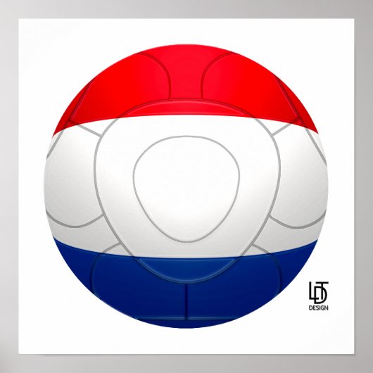 Oranje - Nederlands Football Poster (Voorkant)