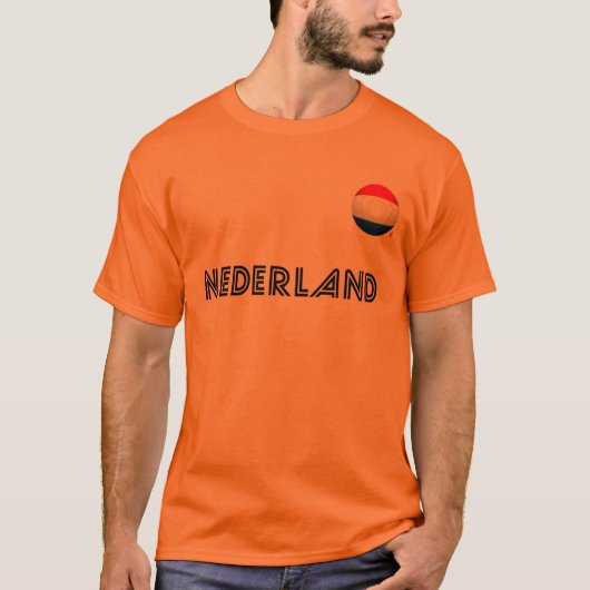 Oranje - Nederlands Football T-shirt (Voorkant)