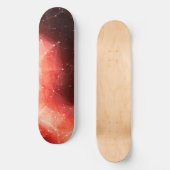 Oranje nevel skateboard | kosmisch ruimteskateboar (Voorkant)