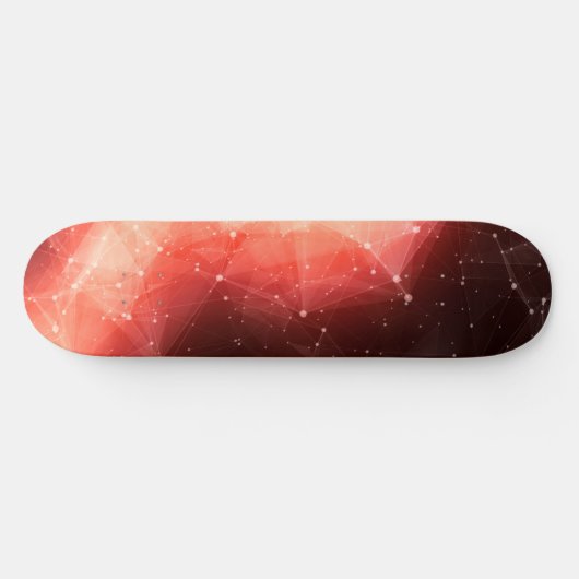 Oranje nevel skateboard | kosmisch ruimteskateboar (Horizontaal)