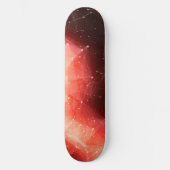 Oranje nevel skateboard | kosmisch ruimteskateboar (Voorkant)