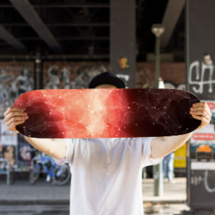 Oranje nevel skateboard kosmisch ruimteskateboar