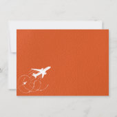 Oranje New Yorkse paspoorten Bedankkaart (Achterkant)