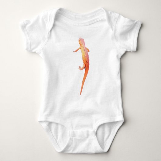 oranje newt romper (Voorkant)
