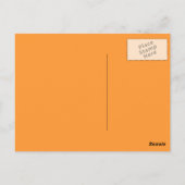 Oranje niet banaan briefkaart (Achterkant)