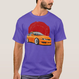 Oranje Nissan Silvia S14 Kouki T-shirt