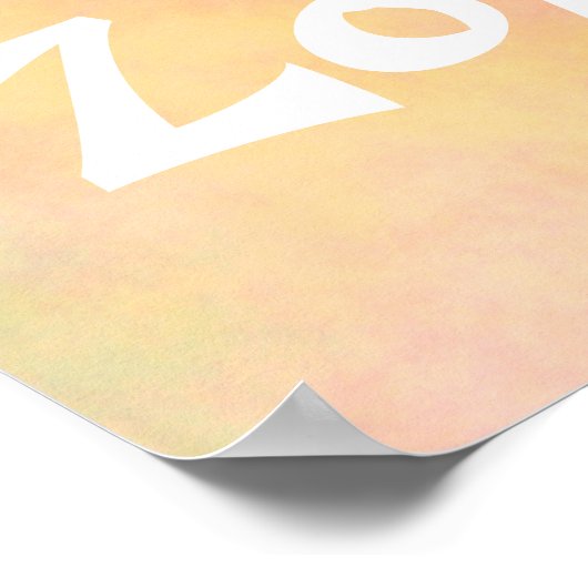 Oranje No Gossip Zone Poster (Hoek)