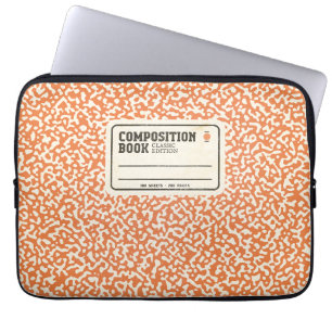 Oranje Notitieboek laptophoes Laptop Sleeve