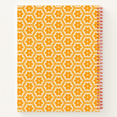 Oranje Notitieboek van Floral (Achterkant)