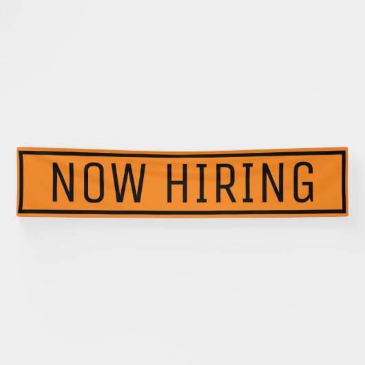 Oranje nu het Huren van gebanner Spandoek (Horizontaal)