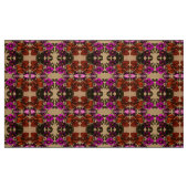 Oranje Nutmeg Lilly Fabric Stof (Fat Quarter)