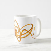 Oranje octopus koffiemok (Voorkant rechts)