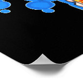 Oranje octopus poster (Hoek)