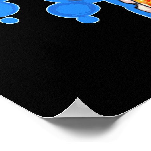 Oranje octopus poster (Hoek)