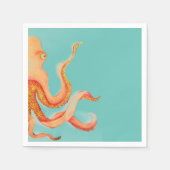 oranje octopus servet (Voorkant)