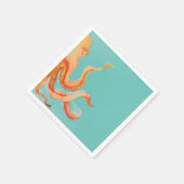 oranje octopus servet (Hoek)