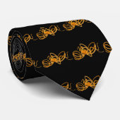 Oranje octopus stropdas (Opgerold)