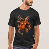  Oranje Octopus T-Shirt (Voorkant)