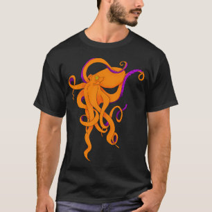 Oranje Octopus T-shirt