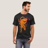 Oranje Octopus T-shirt (Voorkant volledig)